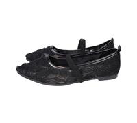 Sandali piatti da donna sandali in rete con fiori sandali da ballo balletto alla moda scarpe con cinturino elastico sandalo a punta scarpe da passeggio eleganti scarpe da sposa comode scarpe da