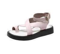 Sandali Più Caldi Per Le Donne, Sandali Donna Eleganti 2026 Piatti Sexy Per Donna Con Anello Di Dito Di Spiaggia Tendenza In Strass Estate Boheme Confortevole Buckle Primavera Un Dito Perlato Falt