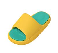 sandali plantare estraibile sandali estive inblu Scarpe da coppia da donna Pantofole con punta novità antiscivolo Pantofole con piattaforma da bagno per la casa ciabatte in gomma ciabatte (Yellow, 41)