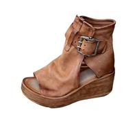 Sandali Plateau Donna Estivi con plateau décolleté comodo con plantare morbido ciabatte zeppe traspiranti sabot aperti scarpe col tacco zeppe flessibili classici sabot Adatto per vacanze e spiaggia