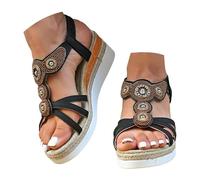 Sandali Plateau Ortopedici Donna con Perle Veneziane ADIPO-Certificati T.35-41 - Infradito Boho Chic per Spiaggia e Città, Plateau Antiscivolo,Calzature Estive in Spago di Cordoba e Plantare BioClou