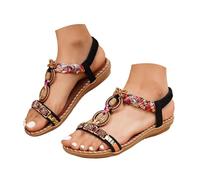 Sandali Plateau Ortopedici Donna con Perle Veneziane ADIPO-Certificati T.35-41 - Infradito Boho Chic per Spiaggia e Città, Plateau Antiscivolo,Calzature Estive in Spago di Cordoba e Plantare BioClou