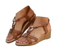 Sandali Plateau Ortopedici Donna con Perle Veneziane ADIPO-Certificati T.35-41 - Infradito Boho Chic per Spiaggia e Città, Plateau Antiscivolo,Calzature Estive in Spago di Cordoba e Plantare BioClou