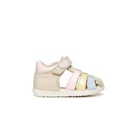 Geox B Sandal Macchia Gir, Bimba 0-24, Lt Ivory/Lt Yellow, 21 EU