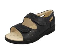 Donna Padders Open Toe Largo Fit Gancio & Ciclo Pelle Sandali Ondata di Caldo