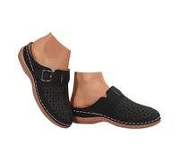 Sandali Romani Chiusi Ortopedici Donna ADIPO-Certificati T.35-41 - Mule Boho Chic con Plateau 2cm, Suola Antiscivolo UNI EN 20347:2023, Calzature Spiaggia/Città in Pelle Fiorentina con Supporto Arco