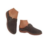 Sandali Romani Chiusi Ortopedici Donna ADIPO-Certificati T.35-41 - Mule Boho Chic con Plateau 2cm, Suola Antiscivolo UNI EN 20347:2023, Calzature Spiaggia/Città in Pelle Fiorentina con Supporto Arco