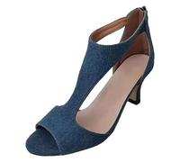 Sandali romani con tacco a spillo con fibbia a spillo con punta aperta, sandali romani alla caviglia con supporto per arco plantare pantofole casual alla moda scarpe da ballo latino con cinturino alla