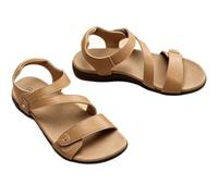 Sandali romani da donna, cinturino alla caviglia, piatto, gancio e anello, comfort regolabile, suola in gomma antiscivolo, casual estivo, passeggio quotidiano,