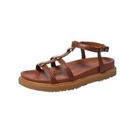 Sandali romani platform donna tracolla T borchie metalliche cavigliera