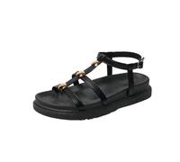 Sandali romani platform donna tracolla T borchie metalliche cavigliera