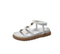 Sandali romani platform donna tracolla T borchie metalliche cavigliera