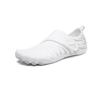 Sandali Scoglio Scarpe Antiscivolo Estive da Spiaggia All'aperto Scarpe Ad Asciugatura Rapida Scarpe Traspiranti for Il Tracciamento dei Torrenti Calzature for Guadare A Monte(White,38)