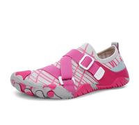 Sandali Scoglio Scarpe da Acqua Elastiche da Uomo, Traspiranti, da Donna, da Esterno, da guado, ad Asciugatura Rapida(Rose Red,43)