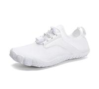 Sandali Scoglio Scarpe da Acqua Unisex Estive da Spiaggia Ad Asciugatura Rapida, Scarpe da Guado Resistenti E Leggere, Scarpe da Acqua Resistenti(White,44)