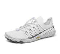 Sandali Scoglio Scarpe da Spiaggia da Uomo, da Donna, a Piedi Nudi, for Il Nuoto, Fitness e Allenamento, estive, Scarpe da guado all'aperto, Grandi Dimensioni(White,48)