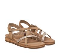 Sandali Skechers Donna con Memory Foam Colore Beige Chiusura a Strappo Casual