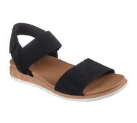 Sandali Skechers Donna con Memory Foam Colore Nero Chiusura a Strappo Casual