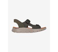 Sandali Skechers Go Walk Flex Easy Entry Slip-Ins verde grigiastro arancione - 40