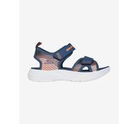 Skechers Microspec-splashSandal Bambino, Arancione navy., 36.5 EU