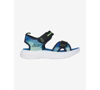 Sandali Skechers Microspec-Splash blu verde bambino - 35