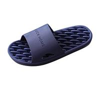 Sandali & Slides - Infradito da donna e uomo, comode pantofole estive, antiscivolo, unisex, coppia d'amore, pantofole da bagno, Blu marino, 44 EU