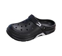 Sandali Slip-on Traspiranti con Tomaia ventilata per Il Tempo Libero in casa e all'aperto e per sentirsi in Spiaggia. Zoccoli Leggeri a Punta Aperta per Il Comfort Quotidiano. (Black, 40)