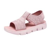 Sandali sportivi da donna, sandali da passeggio, slip on estivi, in rete, leggeri, ortopedici, eleganti, barfuãÿsandali all'aria aperta, per sport acquatici, Colore: rosa., 41 EU
