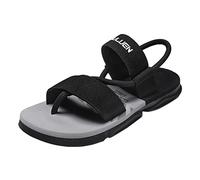 Sandali sportivi da uomo con cinturino regolabile, leggeri, casual, estivi, da spiaggia, punta aperta, per tutti i giorni, Grigio, 38 2/3 EU