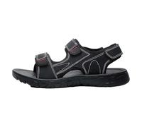 Sandali sportivi da uomo regolabili con triplo gancio e cinghie ad anello, stile atletico, scarpe da trekking all'aperto, Nero , 40 2/3 EU