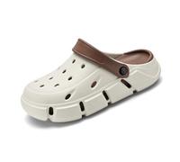 Sandali Sportivi degli Uomini, con Cinturino Regolabile del Tallone Uomini Pantofole Interne all'aperto Sandali Leggeri da Giardino Zoccoli da Trekking Scarpe (Size:EU 42/43,Color:Colore Sabbia)