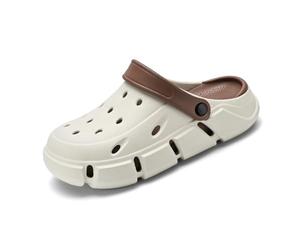 Sandali Sportivi degli Uomini, con Cinturino Regolabile del Tallone Uomini Pantofole Interne all'aperto Sandali Leggeri da Giardino Zoccoli da Trekking Scarpe (Size:EU 42/43,Color:Colore Sabbia)