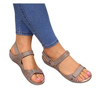 Sandali Sportivi Ortopedici Da Donna Piattaforma Sportiva Sandalo Comodi Ortopedici Sneakers Estate Moda Camminare Sandali Romani Flessibili Festa Infradito Trekking Spiaggia 2025, grigio, 37 EU