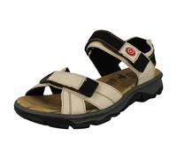 Rieker 68851, Sandali Donna, Bianco, 42 EU