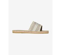 Sandali Superdry Overlay Logo bianco beige donna - 37