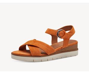 Sandali Tamaris 28202-42 camoscio arancio zeppa 5 cm SCONTO DA LISTINO