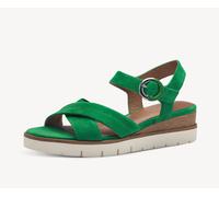 Sandali Tamaris 28202 camoscio verde zeppa 5 cm SCONTO DA LISTINO