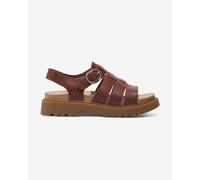 Timberland - Clairemont Way - Sandali stile pescatore bordeaux in pelle-Rosso 38.5