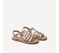 Sandali tipo calzari in pelle metallizzata Oro 35