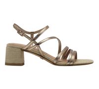 Sandali trotteur con tacco, pelle Marrone 38