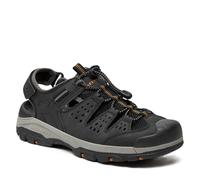 Sandali Uomo Skechers Tresmen Neri Regolabili con Memory Foam Chiusura a Strappo
