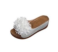 Sandali Zeppa Donna Estive Con Zeppe Corda Sandaletti Aperte Schiava Platform Ciabatte Cinturino Caviglia Sandalo Estivo Scarpe Alti Elegante Zatteroni Spiaggia Romani per Spiaggia Vacanze Mare