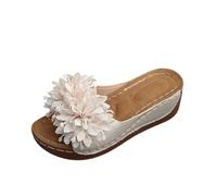Sandali Zeppa Donna Estive Con Zeppe Corda Sandaletti Aperte Schiava Platform Ciabatte Cinturino Caviglia Sandalo Estivo Scarpe Alti Elegante Zatteroni Spiaggia Romani per Spiaggia Vacanze Mare