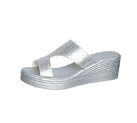 Sandali Zeppa Donna Estive Con Zeppe Corda Sandaletti Aperte Schiava Platform Ciabatte Cinturino Caviglia Sandalo Estivo Scarpe Alti Elegante Zatteroni Spiaggia Romani per Spiaggia Vacanze Mare