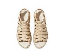 Sandali Zeppa Platform Iuta Zip Posteriore Calzature estive Casual | Sandali zeppa gladiatori donna punta aperta, scarpe platform rivestite in iuta con zip posteriore per uso estivo quotidiano e