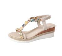 Sandalias de estilo bohemio de moda para verano, informales, cómodas y sin cordones para caminar.
