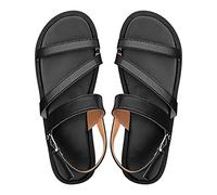 Sandalias De Mujer Verano Sandali Bianchi Donna Open Toe Women'S Thin Sandals Summer Thick Head Fashion Women'S Sandals Sandali Eleganti Donna Scarpe Estive (Black 37)