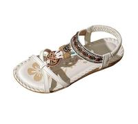 Sandalo Basso Donna - Sandali Donna Estive Comode Sandali Estivi Eleganti SeparatorLDita ComodScarpEstivSandali Ortopedici Piatti PlantarSandali Traspiranti Cinturino PosteriorVacanzAl (Whit45)