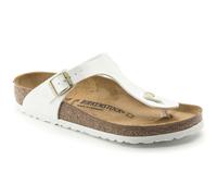 Birkenstock Classic Gizeh Birko-Flor, Infradito Donna, Bianco (Vernis Blanc), 39 EU