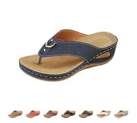 Sandalo Compense, da donna, estivo, grande dimensione, tong da spiaggia, donna, ciabatte all'aperto, piattaforma pantofola ortopedica pantofole casual comfort sandali suola morbida tong traspirante